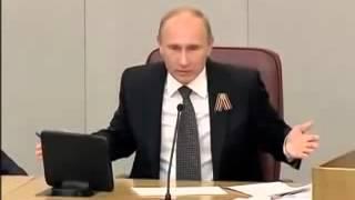 Выступление   СУПЕР!!! Президент В В  Путин Заткнул Оппозицию в Госдуме