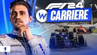 F1 24 CARRIÈRE #01 : LE DÉBUT DE MON AVENTURE CHEZ WILLIAMS !!