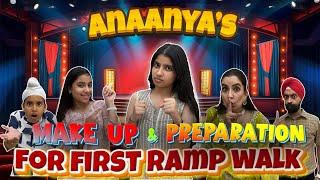 Anaanya's Make Up & Preparations - First Fashion Show In School | RS 1313 VLOGS | Ramneek Singh 1313