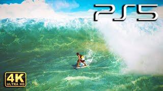 This surfing game on PS5 is INSANE! | Surf World Series 4K HD Gameplay Jaws USA