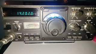 KENWOOD TS-120V, QSO de CN8GFH & F4GHB sur 20m. 12/07/2024