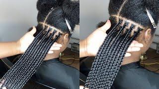 BRAIDS CLASS: Get Perfect box braids size, Parting size for spacing, and Fullness + Gripping roots