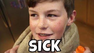 AIDAN IS SICK WITH THE FLU!!