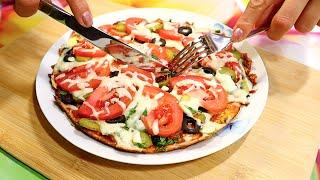 Pizza in a pan in 5 minutes! Vegetarian recipes! Delicious and quick! Cooking together!