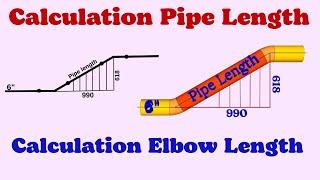 Pipe Length Calculation & Elbow Length Calculation Explained.