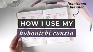 How I'm using my Hobonichi Cousin  functional planner + staying organized (+ spread ideas!)