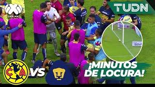 ¡LA LOCURA! Travesaño y se arman LA BRONCA | América 0-0 Pumas | AP2023-J10 | Liga Mx | TUDN