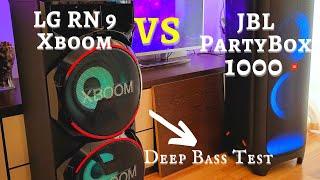 JBL Partybox 1000 vs LG Xboom RN9 -  Sound test at max volume