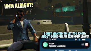 Nino Gets a Call From Carola About Going on Leave of Absence! | NoPixel RP | GTA RP