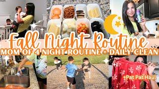 MOM OF 4 FALL 2024 NIGHT ROUTINE | MOM LIFE GET IT ALL DONE + CLEAN | EVENING ROUTINE