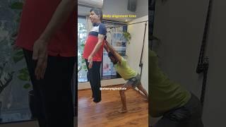 Body alignment time Iyengar yoga Mumbai #shorts #yoga #ahamyoginstitute #trending