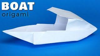 Easy Origami Canoe Boat. How to make a Paper Boat Origami Tutorial