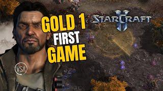 First EVER Gold 1 Game! - StarCraft 2 - Getting Good - Gold League 1v1 TvZ #starcraft2