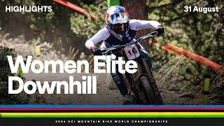 Women Elite Downhill Highlights | 2024 UCI Mountain Bike World Championships