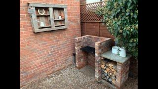 How to build a rustic barbecue step by step, how to build a barbecue with reclaimed bricks.