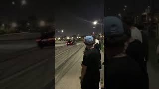 Cops pulling over street racers and ruining car meet