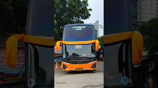 ISTIMEWA BUS MEWAH DOUBLE DECKER JETBUS 5 TERBARU #busmewah #doubledecker #busmania #27trans #shorts