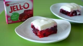 JELL-O Raspberry Squares ジェロークランベリースクエア 果物ぎっしり 真っ赤な