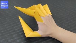 Easy Origami - How to make Paper Claws