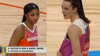 CAITLIN CLARK AND ANGEL REESE TAKING DOWN USA OLYMPICS TEAM