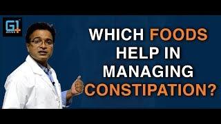 Which foods help in managing Constipation?