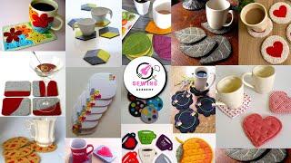 40 Sewing Coasters Projects | 40 Sewing Coaster DIY Ideas