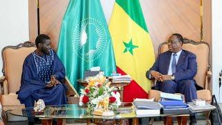 Rencontre President Macky Sall et Bassirou Diomaye Faye Ousmane Sonko au palais President