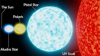 Universe Size Comparison in 3D Animation | Planet, Star Real Scale Comparison | Realistic World Data