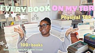 All the books on my physical TBR {100+} (Too many)