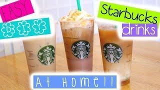 EASY DIY Starbucks drinks at HOME!