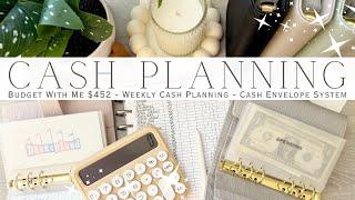 Budget With Me $452 Weekly Cash Planning & Happy Mail | Cash Envelope System | Sinking Funds Savings