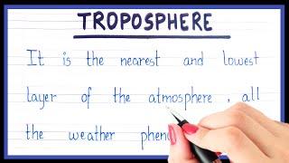 Definition of troposphere | Short note on troposphere | What is troposphere