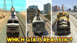 WHICH GTA IS REALISTIC? (GTA 5 VS GTA 4 VS GTA SAN ANDREAS VS GTA VICE CITY VS GTA 3)