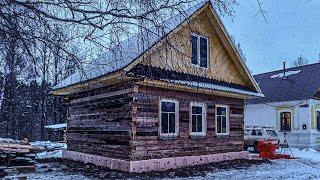 Делаем мастерскую теплее − начинаем с фундамента. Деревенская жизнь в снежном ноябре