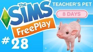 The Sims FreePlay - Downtown High School & Teacher's Pet Quest - Let's Play Part 28