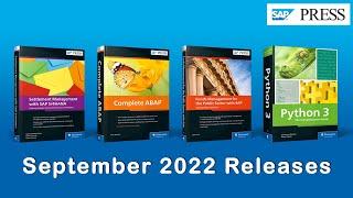 New SAP PRESS Books in September 2022: Learn SAP S/4HANA, ABAP, and Python Development