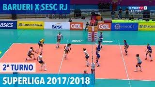 Barueri x Sesc RJ - Returno - Superliga de Vôlei Feminino 2017/2018