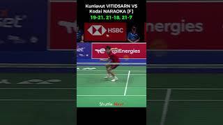 Kunlavut VITIDSARN VS Kodai NARAOKA | BWChampionships 2023 | F |  #badminton #trending #shorts