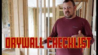 The Importance of a Pre Drywall Checklist