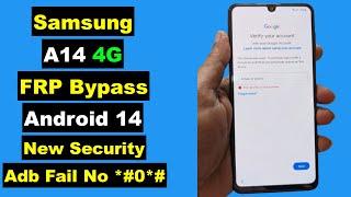 Samsung A14 FRP Bypass Android 14 Without Adb Fail | Samsung A14 Bypass FRP Google Account Lock