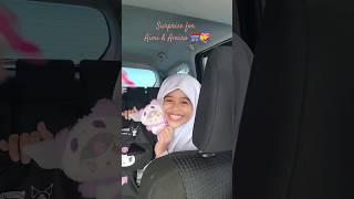 semoga Aimi dan Amira terus rajin dan bersemangat belajar ️  #surprise #kuromi #mymelody