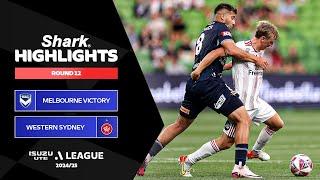 Melbourne Victory v Western Sydney - Shark Highlights | Isuzu UTE A-League 2024-25 | Round 12