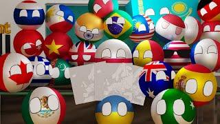 Countryballs School: Map of Europe Test Compilation [3D Animation]