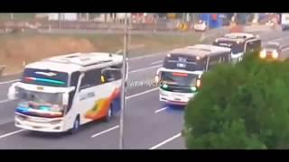 indonesian bus, battle overtake compilation #2