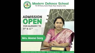 From the Desk of Director | Mrs. Meena Garg | Modern Defence School