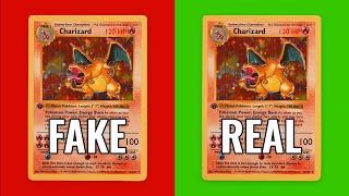 How to Spot FAKE 1st Edition Charizard Pokemon Card