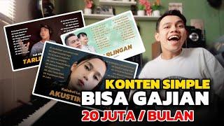 KONTEN YOUTUBE PALING CUAN - KONTEN SIMPLE BISA GAJIAN 20 JUTA SETIAP BULAN DARI YOUTUBE