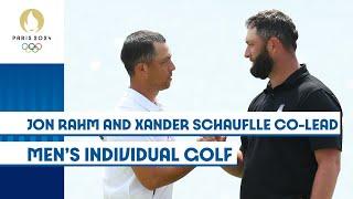 Jon Rahm - Xander Schauffele co-lead Men's individual Golf ️ | Paris 2024