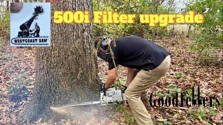 Stihl 500i Air Filter Upgrade West Coast Saw Style.