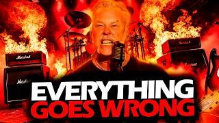 JAMES HETFIELD REACTION WHEN EVERYTHING GOES WRONG LIVE (2025) #METALLICA